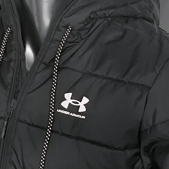 Under Armour MENS LARGE Insulate Reflect BLACK Jacket $120 - Picture 3 of 9